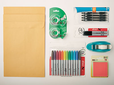 Examples of office supplies sold at The UPS Store